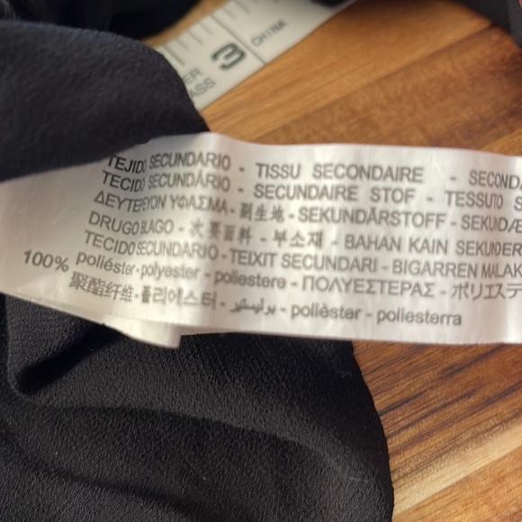 Zara Women Black Flowy Sheer Sleeves Top. P/M/A1722 - Picture 7 of 7